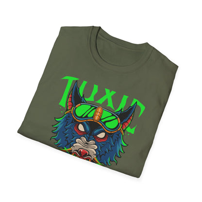 Vicious Toxic Wolf T-Shirt: Electrifying Rave Streetwear Tee with Neon Goggles – Unleash Your Edgy Style!