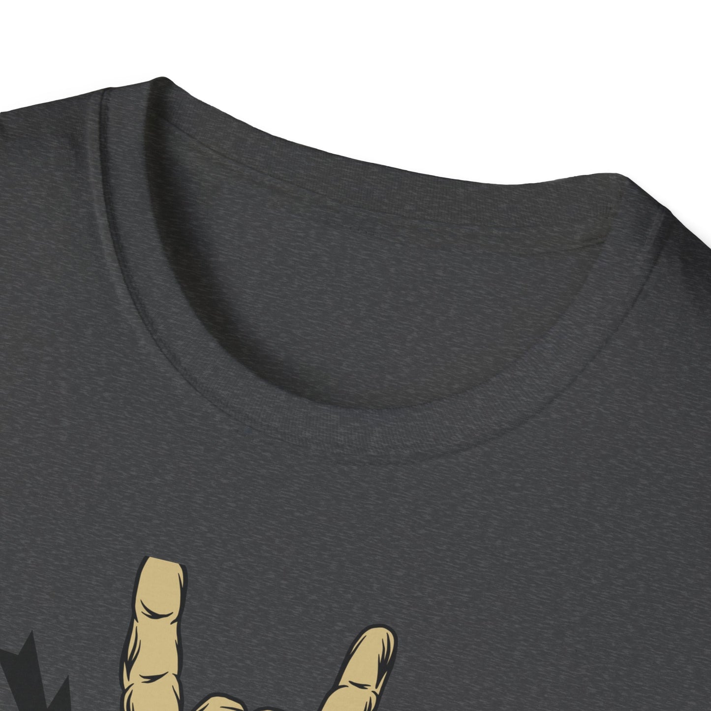Epic Let's Rock On T-Shirt - Electrifying Rock N Roll Hand Sign Tee for Music Lovers & Concerts | Dynamic Spiked Wristband Design