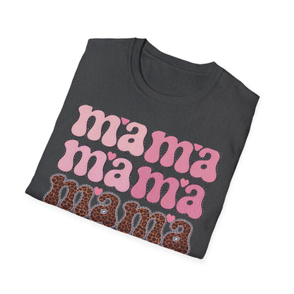 Groovy Mama T-Shirt | Retro Pink & Leopard Print Styles for Trendy Moms | Perfect Mother's Day Gift Tee