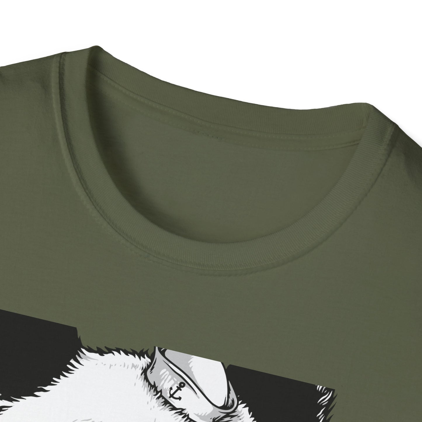Fierce Sailor Panda T-Shirt | Unique Nautical Roaring Animal Graphic Tee for Bold Style