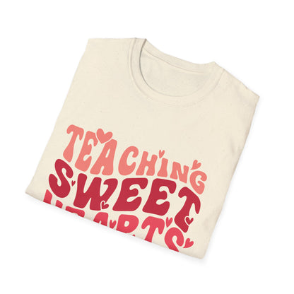 Adorable Teaching Sweet Hearts T-Shirt - Perfect Retro Valentine's Gift for Educators & Teachers