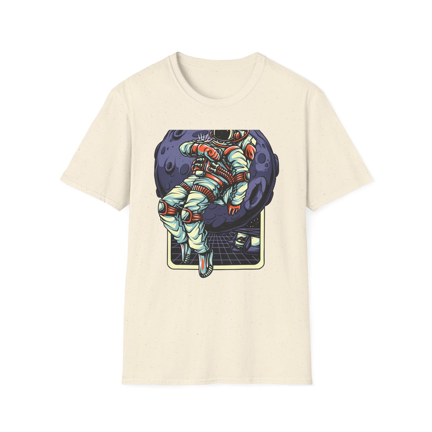 Epic Spaceman Time Check T-Shirt | Retro Astronaut Moon Mission Tee | Unique Sci-Fi Graphic Apparel for Space Lovers