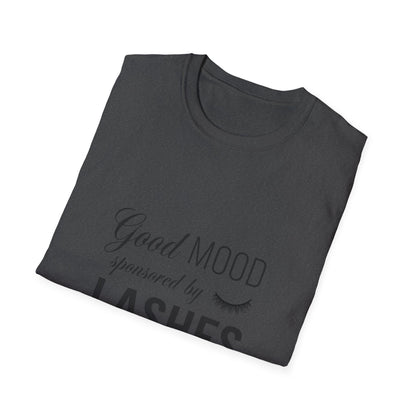 Good Mood Sponsored by Lashes T-Shirt | Chic Beauty Lover Tee | Fabulous Lash Fan Gift for Women