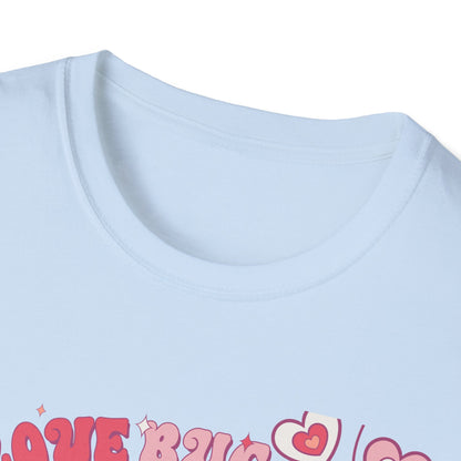 Groovy Love Bug T-Shirt | Adorable Retro Pink VW Beetle & Hearts | Sweet Valentine's Day Gift for Her
