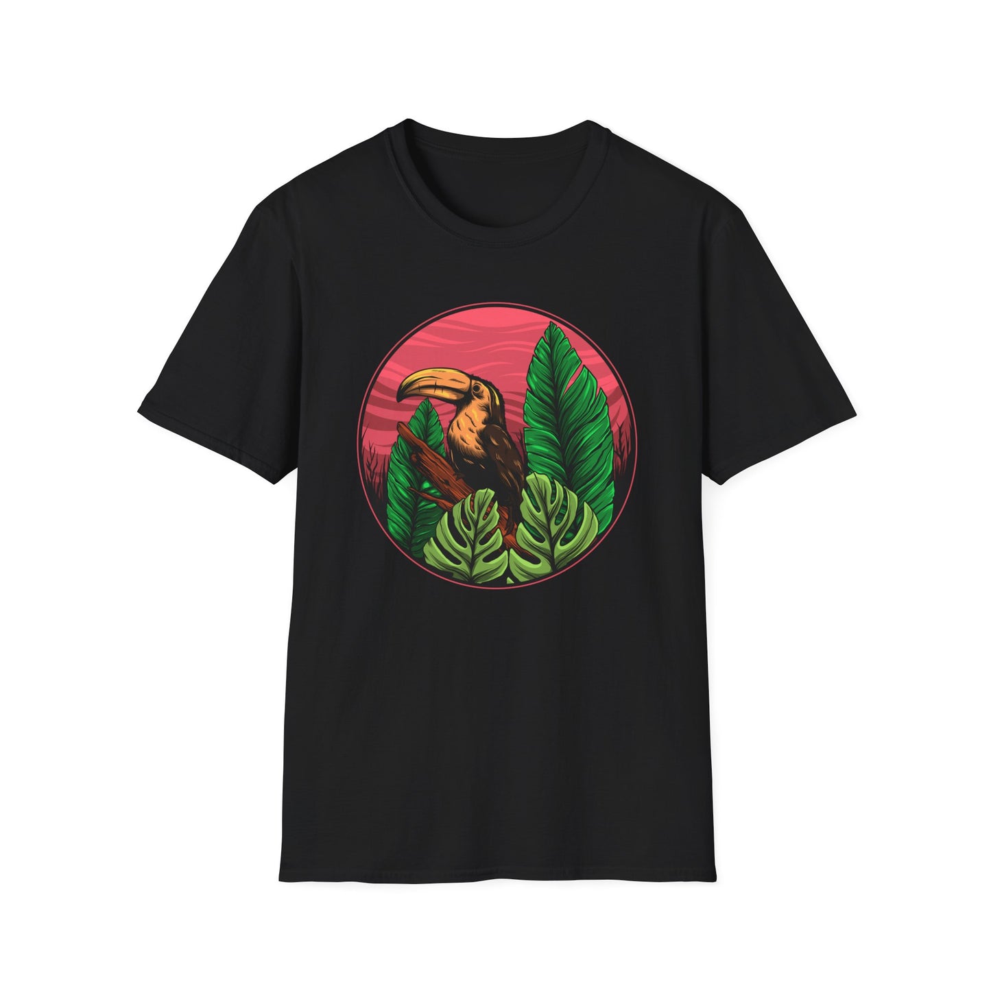 Vibrant Toucan Tropical T-Shirt: Exotic Jungle Bird Tee for Nature Lovers | Stunning Summer Vacation Apparel