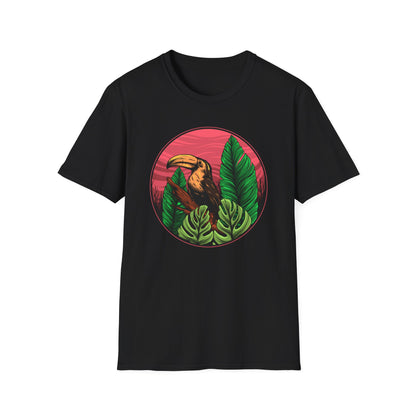 Vibrant Toucan Tropical T-Shirt: Exotic Jungle Bird Tee for Nature Lovers | Stunning Summer Vacation Apparel