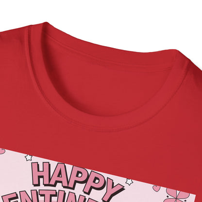 Groovy Valentine's Day Flowers T-Shirt | Charming Retro Love Bouquet Graphic Tee | Sweet Heart & Letter Gift for Her