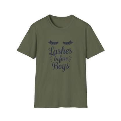 Fabulous Lashes Before Boys T-Shirt | Sassy Beauty Lover Tee | Chic Women's Empowering Gift
