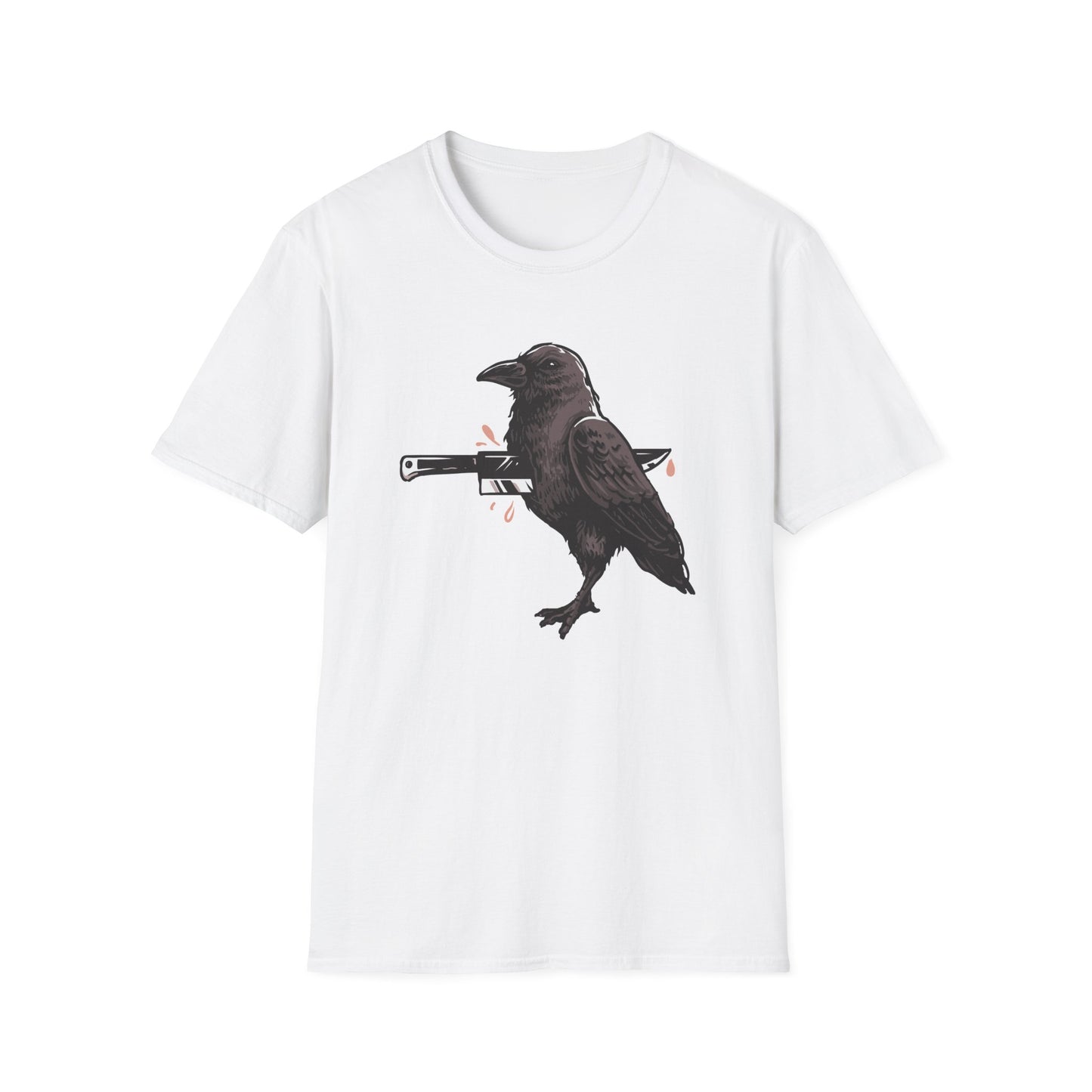 Striking Impaled Raven T-Shirt - Bold Dark Art Gothic Tee for Edgy Style & Alternative Fashion