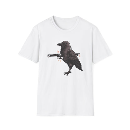 Striking Impaled Raven T-Shirt - Bold Dark Art Gothic Tee for Edgy Style & Alternative Fashion
