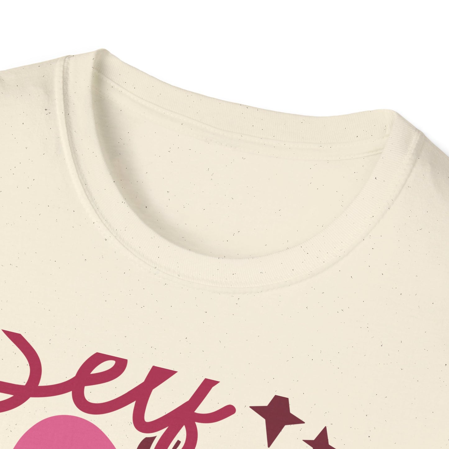 Vibrant Self Love Club T-Shirt | Groovy Retro Heart Design | Empowering Positive Vibes Tee for Women