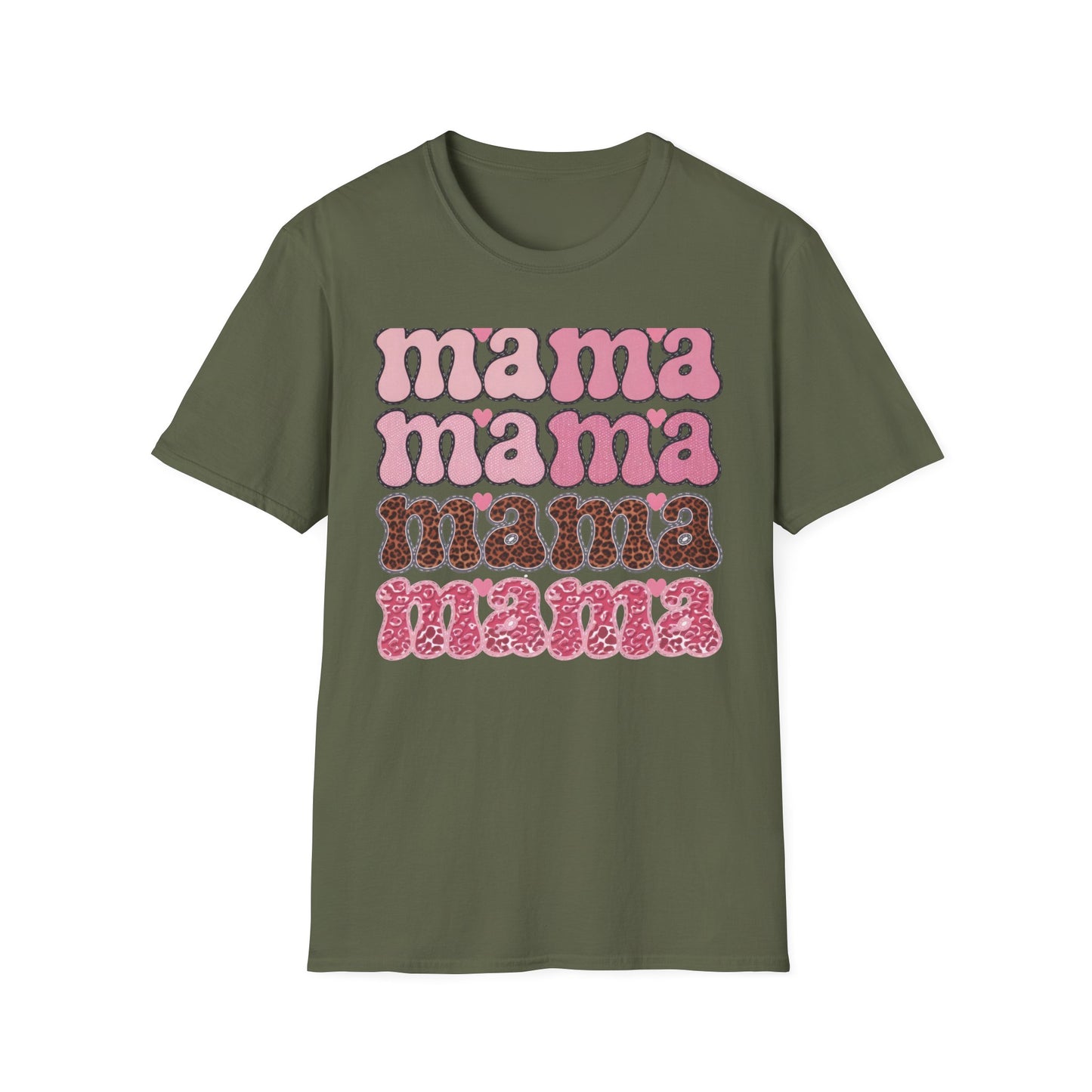 Groovy Mama T-Shirt | Retro Pink & Leopard Print Styles for Trendy Moms | Perfect Mother's Day Gift Tee