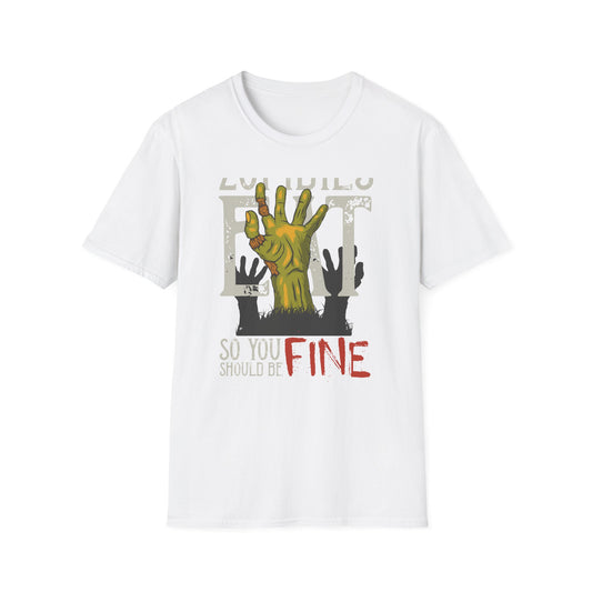 Hilarious Zombie 'Eat Fine' T-Shirt - Epic Horror Humor Tee for Undead Fans & Halloween