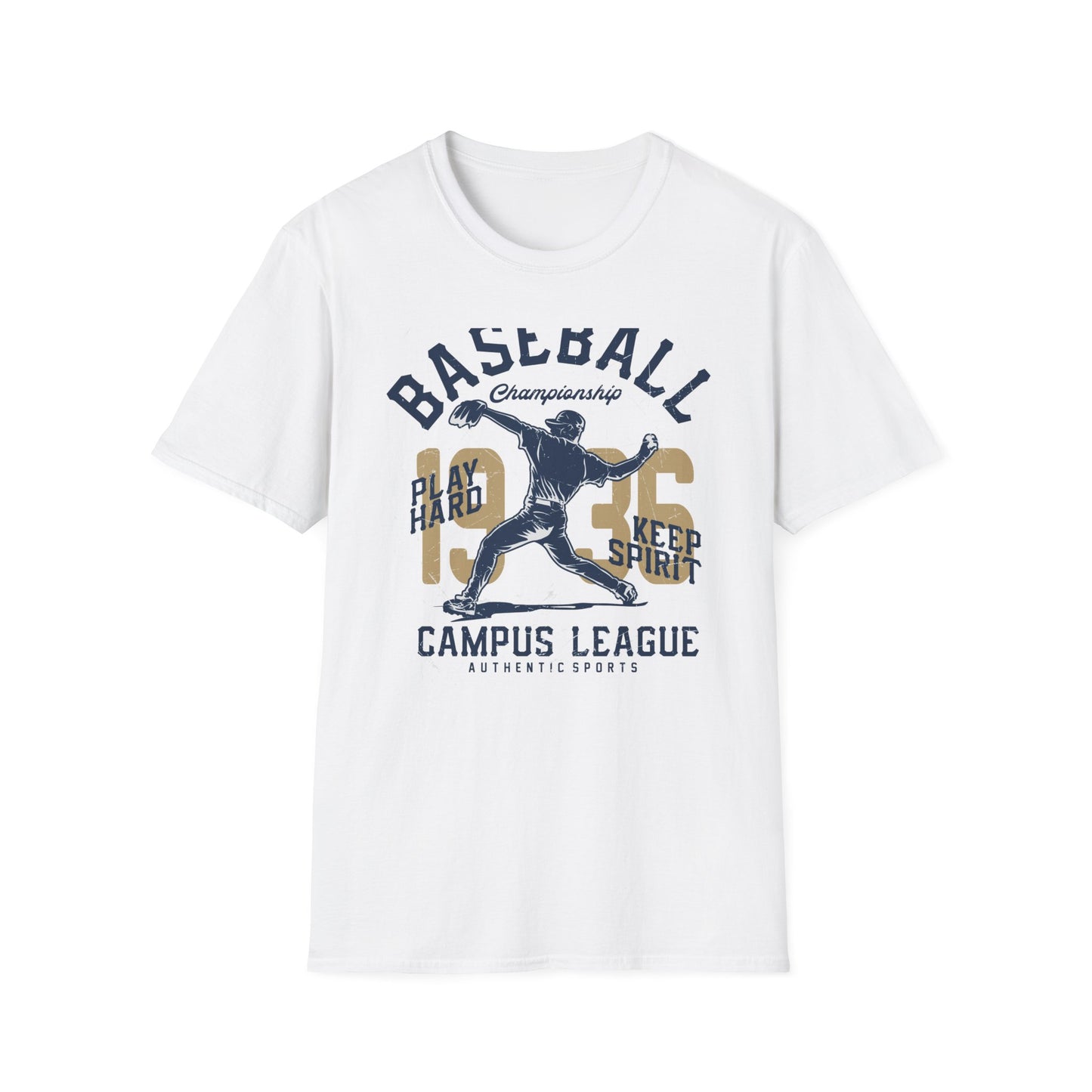 Epic Vintage 1935 Baseball Championship T-Shirt | Authentic Pitcher & Campus League Sports Fan Tee
