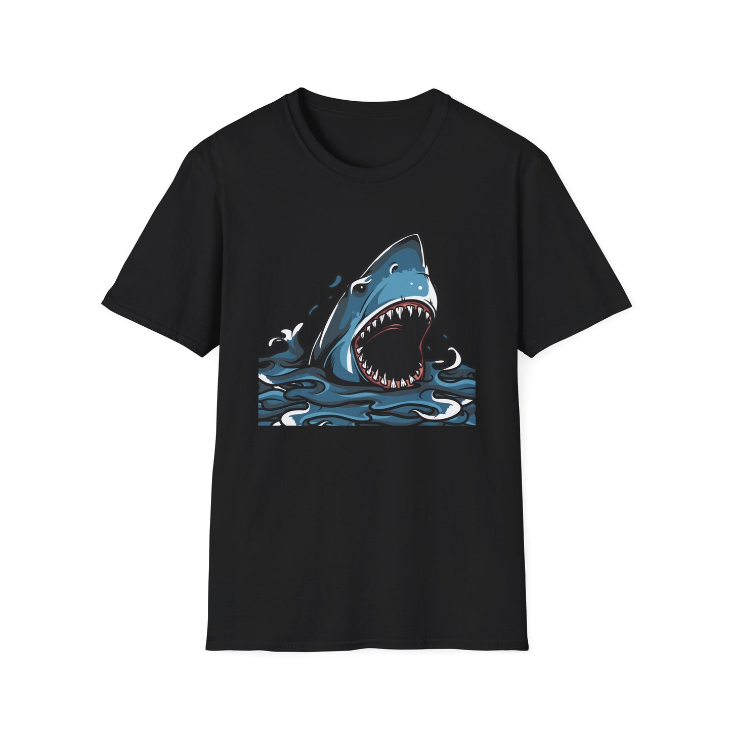 Fierce Great White Shark Attack T-Shirt | Epic Ocean Predator Tee for Marine Life Lovers | Bold & Dynamic Graphic Apparel