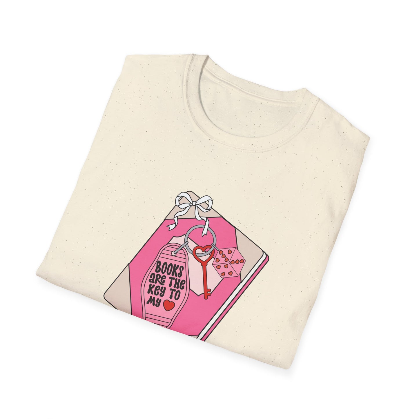 Books Are The Key To My Heart T-Shirt - Adorable Book Lover Tee for Readers & Bibliophiles
