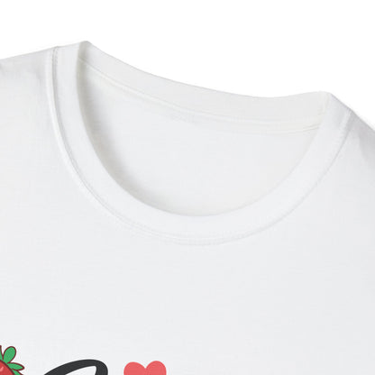 Sweet Valentine's Gift Box T-Shirt with Hearts & Strawberries | Adorable Romantic Tee for Her | Perfect Love Anniversary Apparel