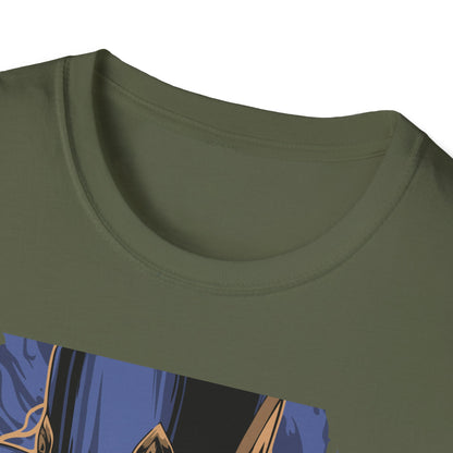Enchanting Magician T-Shirt | Anime Style Illusionist Tee with Top Hat & Playing Cards | Unique Fantasy Graphic Apparel
