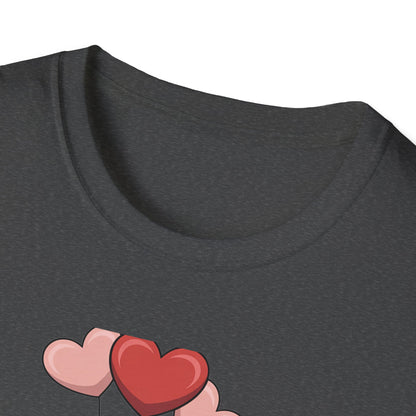 Charming Valentine Gnome Love T-Shirt | Cute Heart Design & Polka Dot Hat | Sweet Holiday Gift for Her