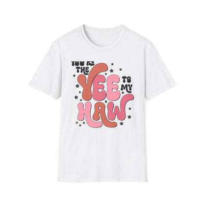Groovy Yee Haw T-Shirt | Retro Western Cowgirl Tee | Vintage Nashville Rodeo Top for Women | Trendy Southern Festival Gift
