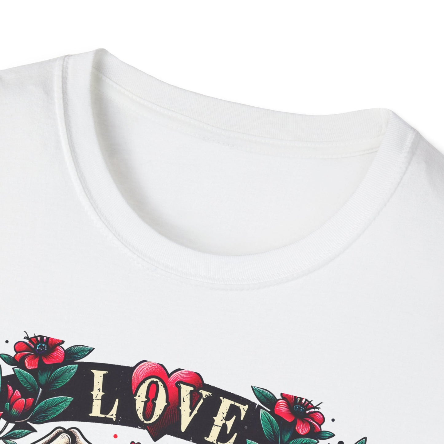 Stunning Love Forever Skeleton Hands Heart T-Shirt | Gothic Romance Till Death Do Us Part Tee | Unique Couple's Gift