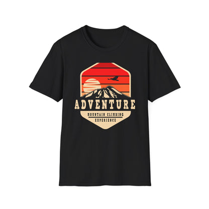 Epic Mountain Climbing Adventure T-Shirt | Vintage Sunset Hike Nature Tee | Explore & Conquer Gear Gift