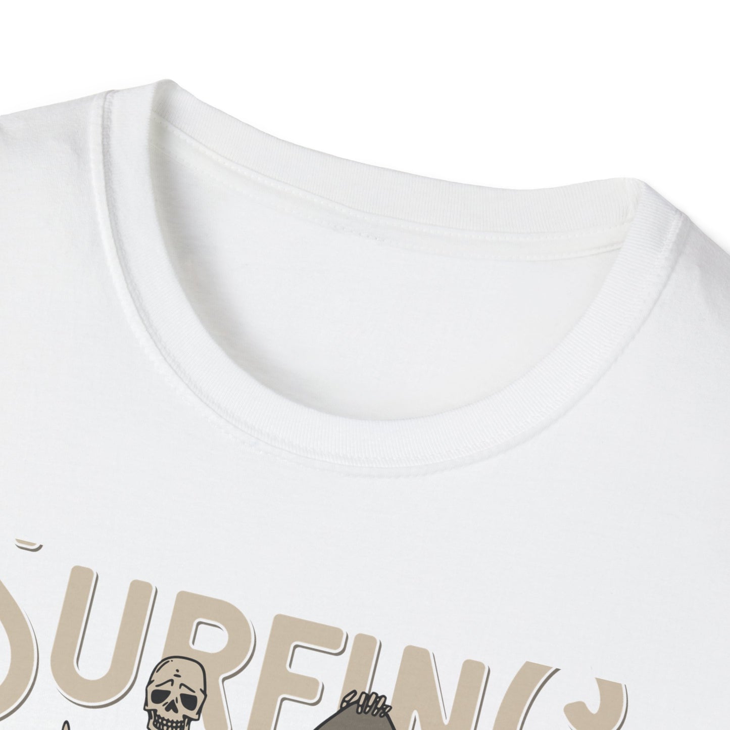 Awesome California Surfing Paradise Skeleton T-Shirt - Vintage Beach Surfer Skull Tee | Epic Summer Vibes