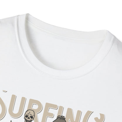 Awesome California Surfing Paradise Skeleton T-Shirt - Vintage Beach Surfer Skull Tee | Epic Summer Vibes
