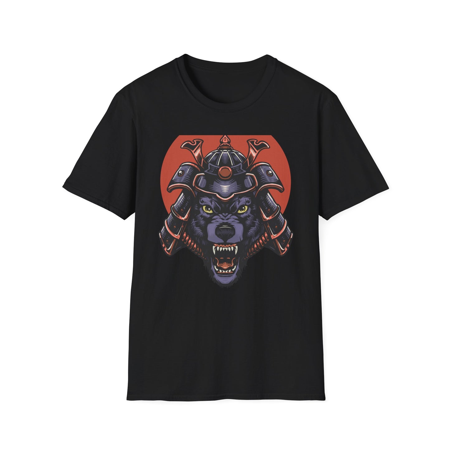 Epic Samurai Wolf Warrior T-Shirt - Japanese Kabuto & Fierce Spirit Tee | Bold Graphic Tee