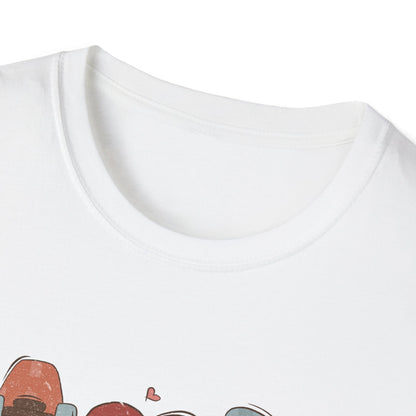 Retro Skateboard Valentine's T-Shirt | Be Mine Heart Breaker XOXO Tee | Trendy Vintage Skater Love Graphic Shirt