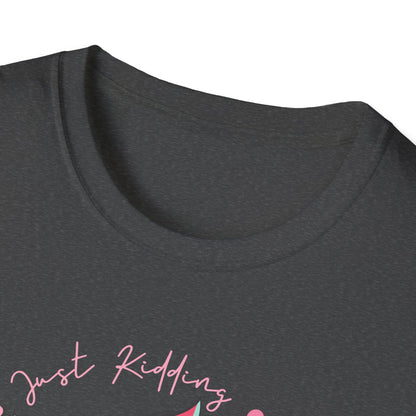 Sassy Skull 'Free Hugs Just Kidding' T-Shirt | Edgy Pink Heart Sunglasses & Broken Hearts Tee | Funny Personal Space Gift for Her