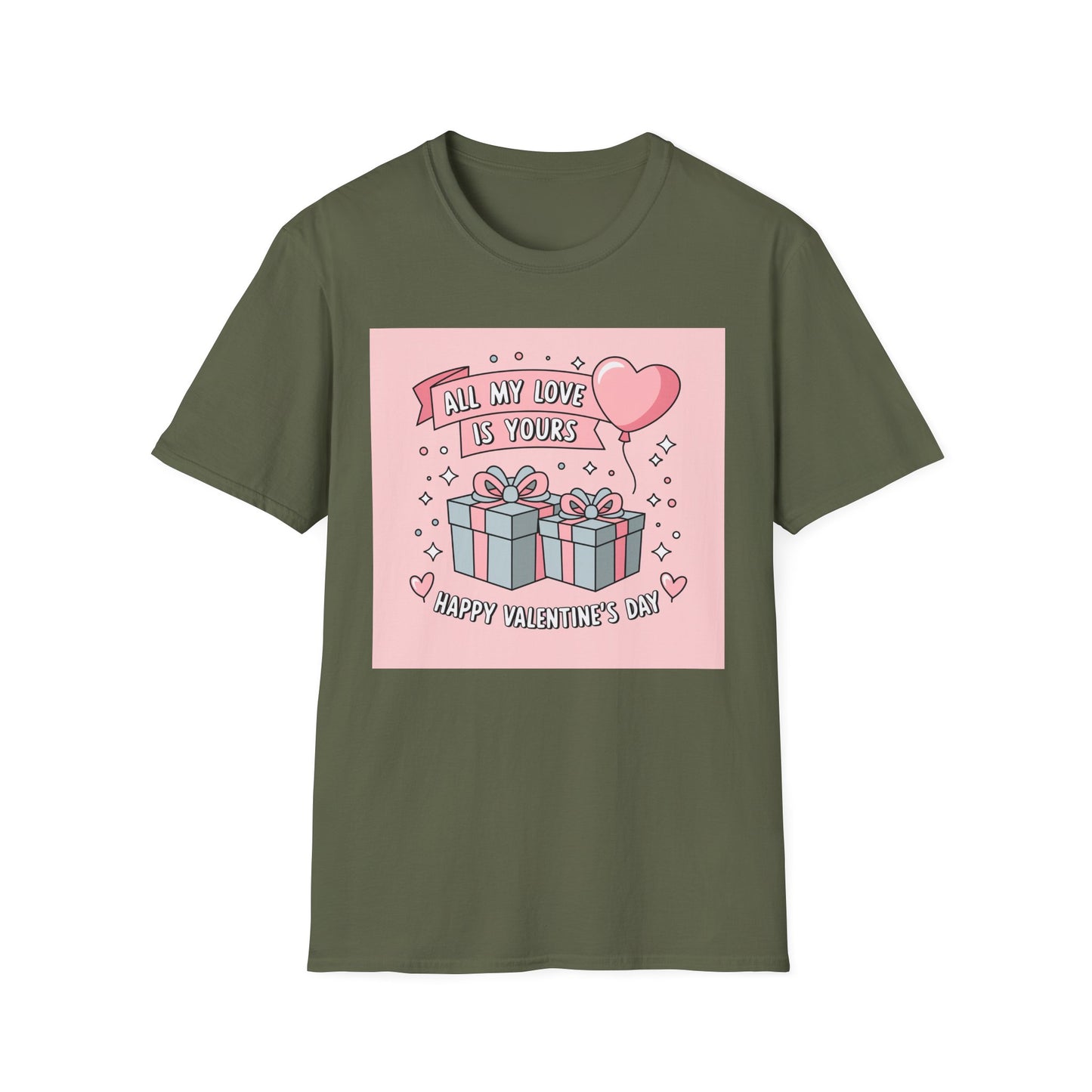 All My Love Is Yours Valentine's Day T-Shirt | Adorable Romantic Gift Tee for Her/Him | Sweet Couple Apparel