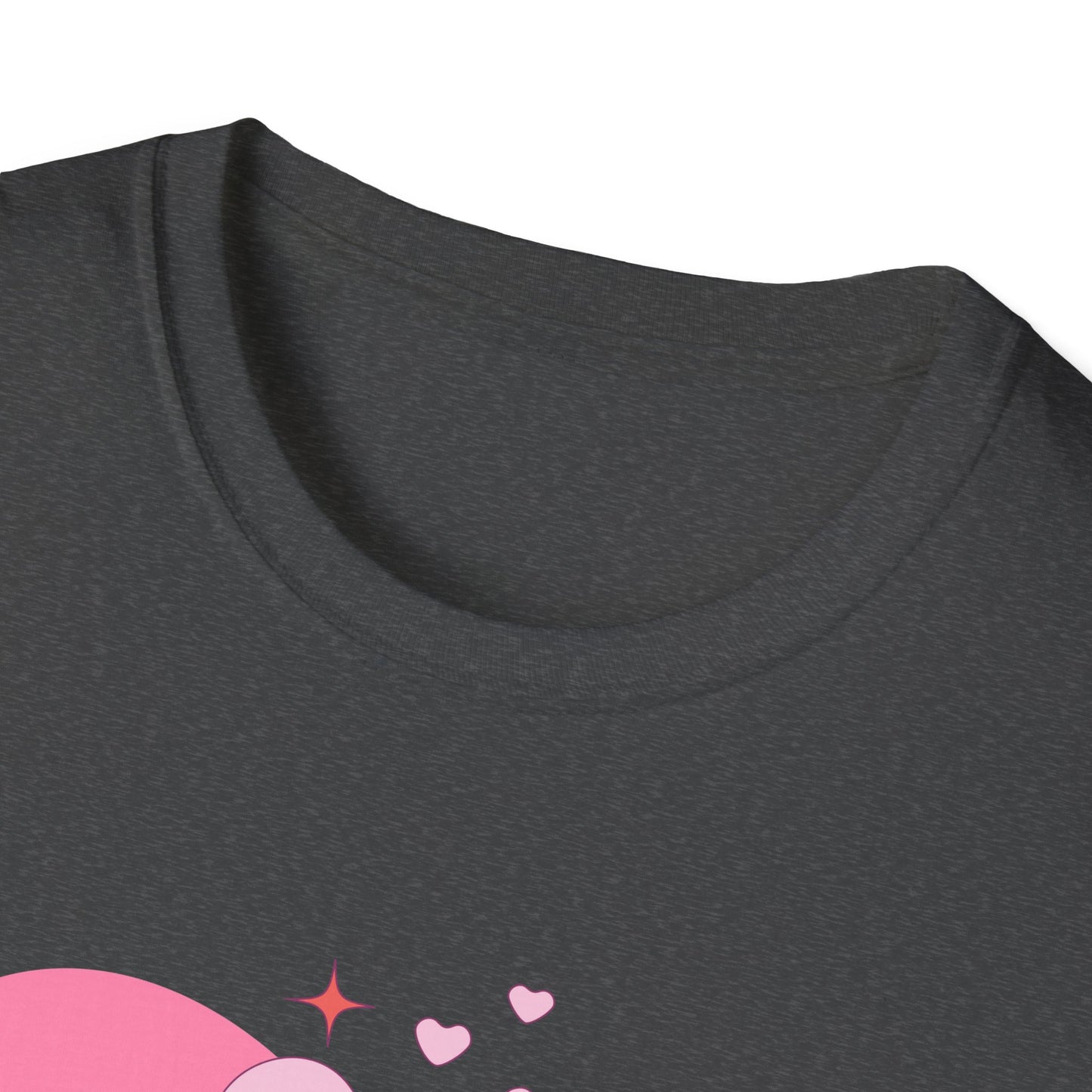 Loved Pink Heart T-Shirt | Trendy Aesthetic Graphic Tee for Women | Cute Self-Love & Valentine's Day Gift