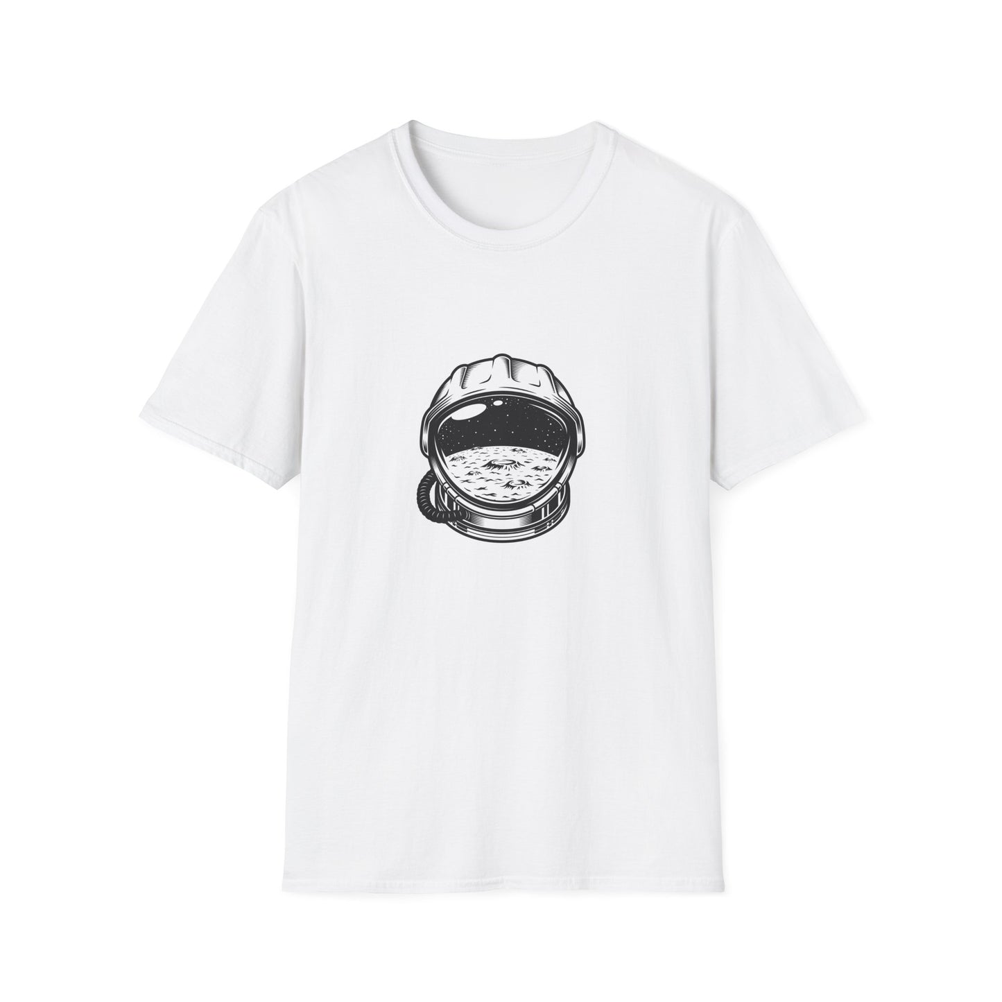 Epic Space Explorer Astronaut Helmet T-Shirt | Cosmic Moon & Stars Design Tee for Sci-Fi Lovers & Dreamers