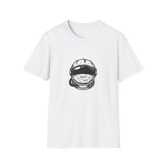 Epic Space Explorer Astronaut Helmet T-Shirt | Cosmic Moon & Stars Design Tee for Sci-Fi Lovers & Dreamers