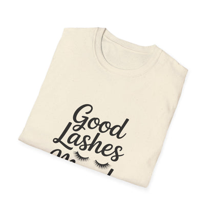 Good Lashes Mood T-Shirt - Fabulous Eyelash Beauty Tee for Makeup Lovers & Lash Artists | Chic Women's Comfy Top