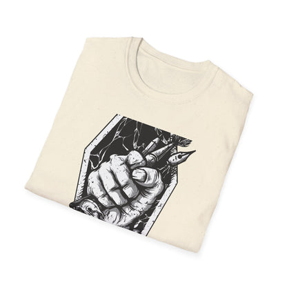 Unleash Creative Hustle: "Work or Die" Artist T-Shirt - Bold Grunge Art & Design Statement Tee