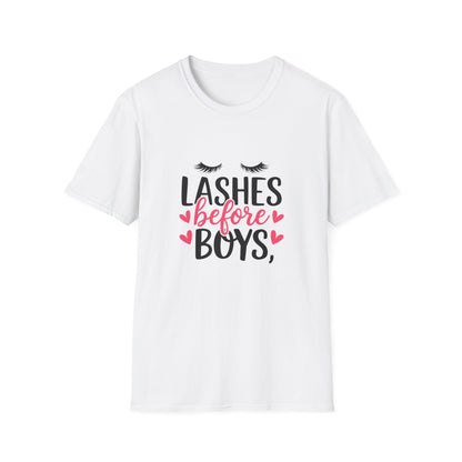 Charming 'Before' T-Shirt | Women's Getting Ready Tee with Eyelashes & Hearts | Perfect Bachelorette & Bridal Gift