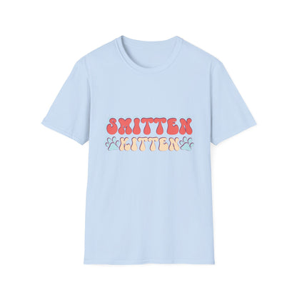 Adorable Smitten Kitten T-Shirt | Groovy Retro Paw Print Cat Lover Tee | Trendy Pet Mom Gift