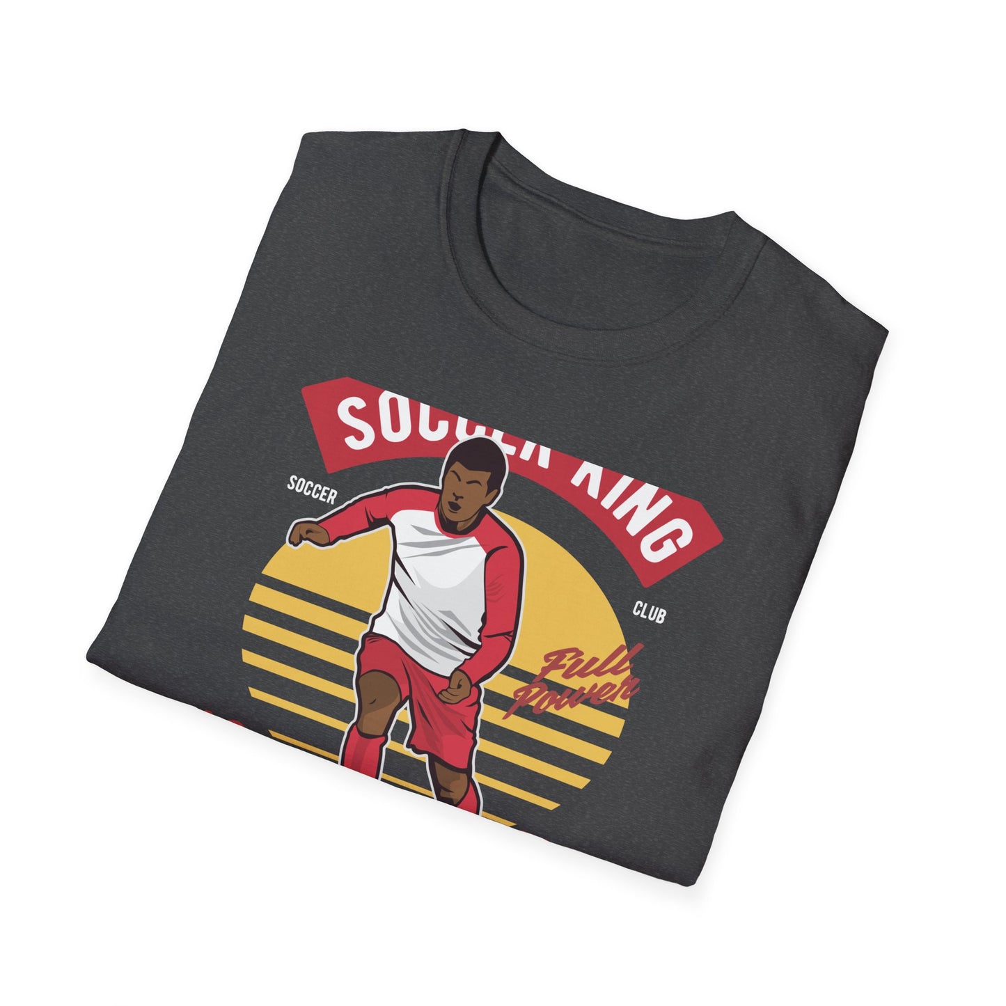 Epic Soccer King T-Shirt - Vintage Football Player Tee for Men & Fans - "Play The Game" Power Design