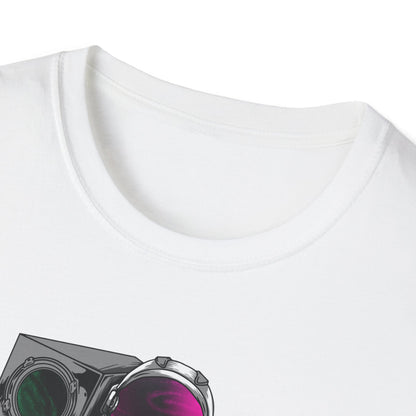 Cosmic Guitarist Astronaut T-Shirt | Electrifying Space Rocker Tee | Vibrant Sci-Fi Music Fan Gift
