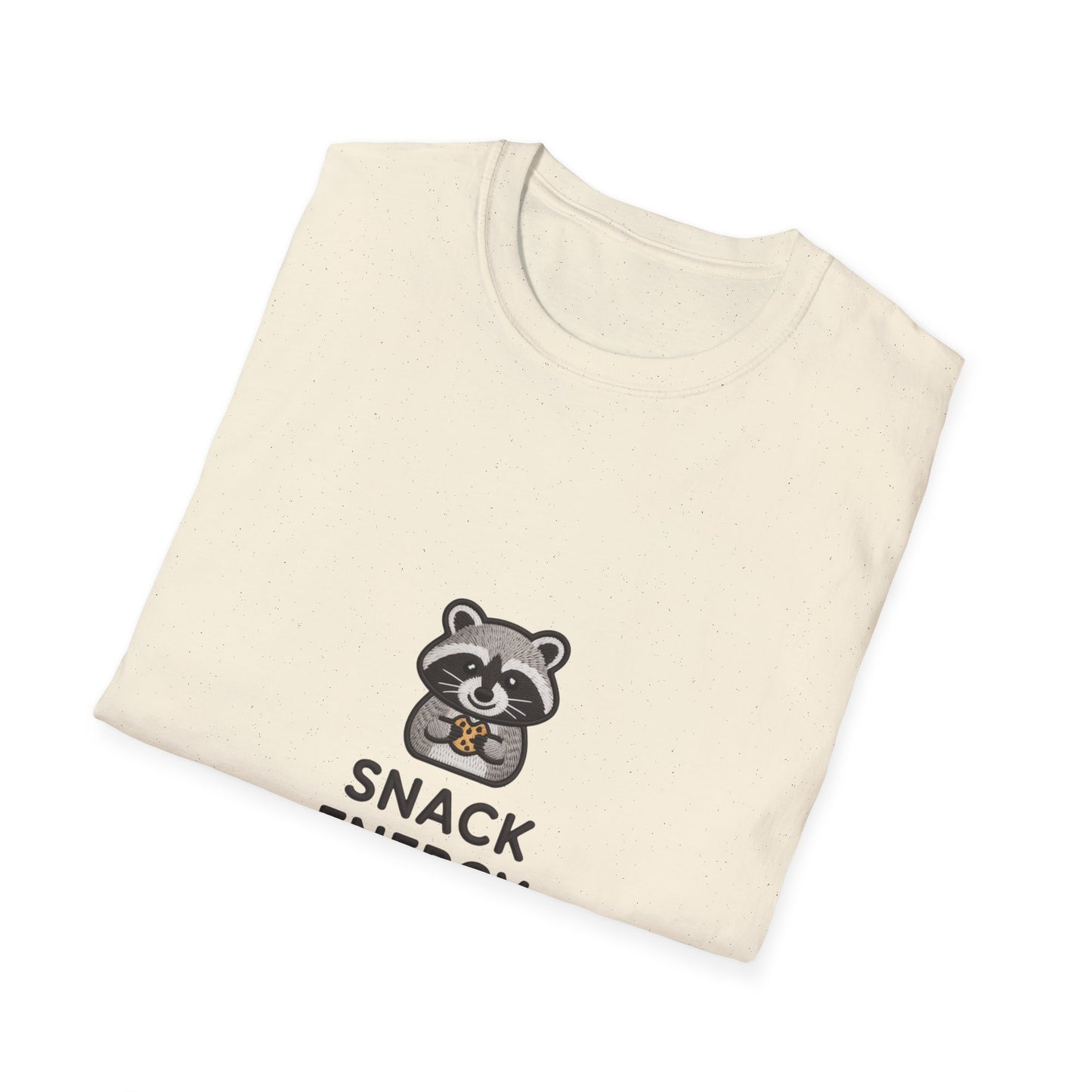 Cute Raccoon Snack Energy T-Shirt | Adorable Cookie Lover Tee | Funny Foodie Animal Fan Shirt | Ultimate Comfort Apparel