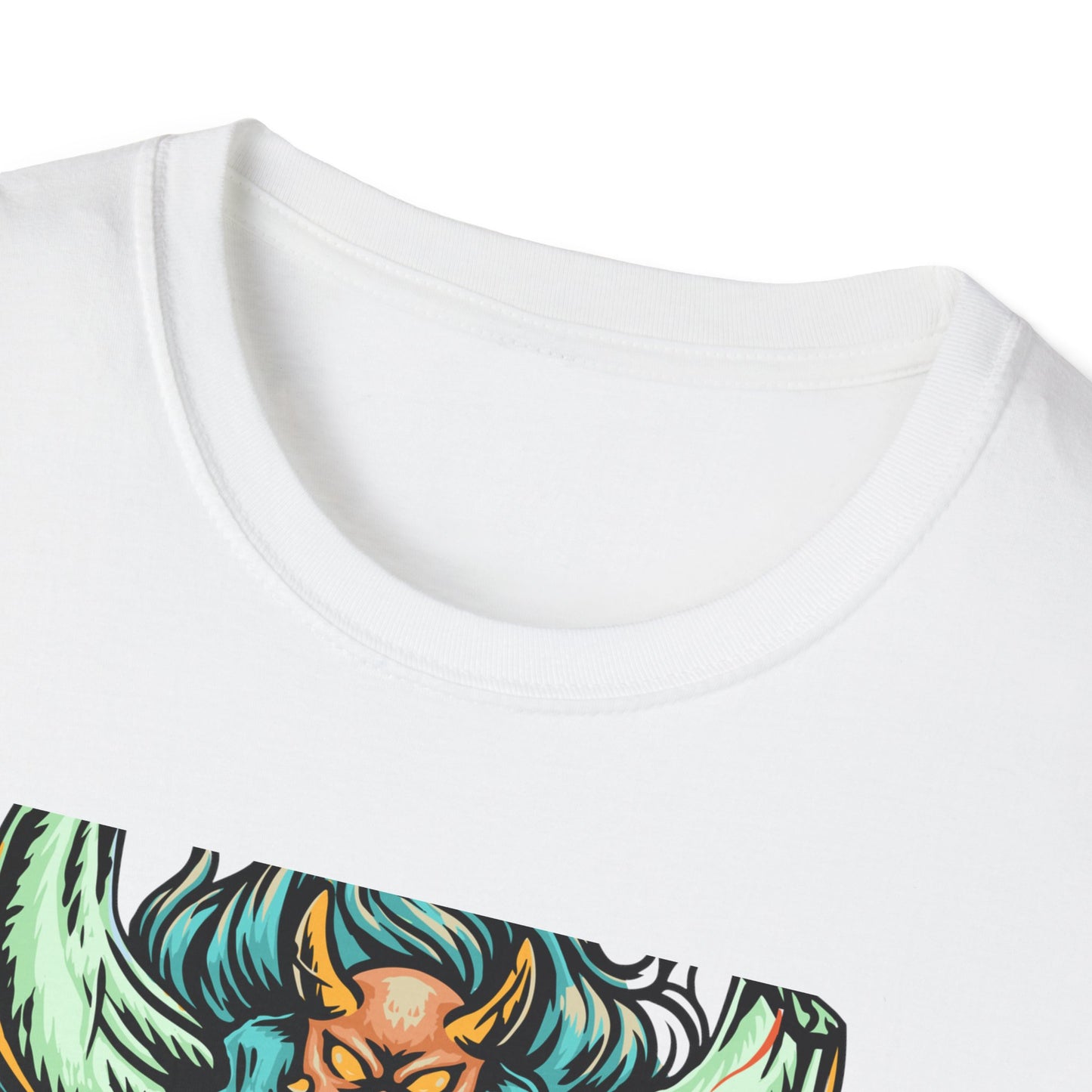 Vibrant Oni Demon Mask T-Shirt | Epic Japanese Folklore Monster Tee | Bold Streetwear & Goth Style Apparel