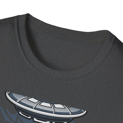 Epic Alien Invasion Biker VW Beetle T-Shirt | Unique Sci-Fi Chopper Car Lover Gift Tee
