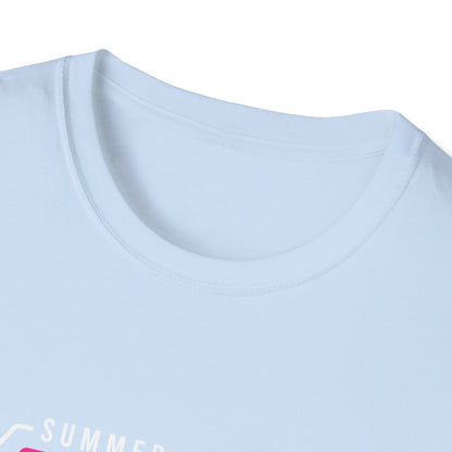Vibrant Retro Sunset Surfer T-Shirt | Ultimate Beach Paradise Vacation Tee for Summer Lovers