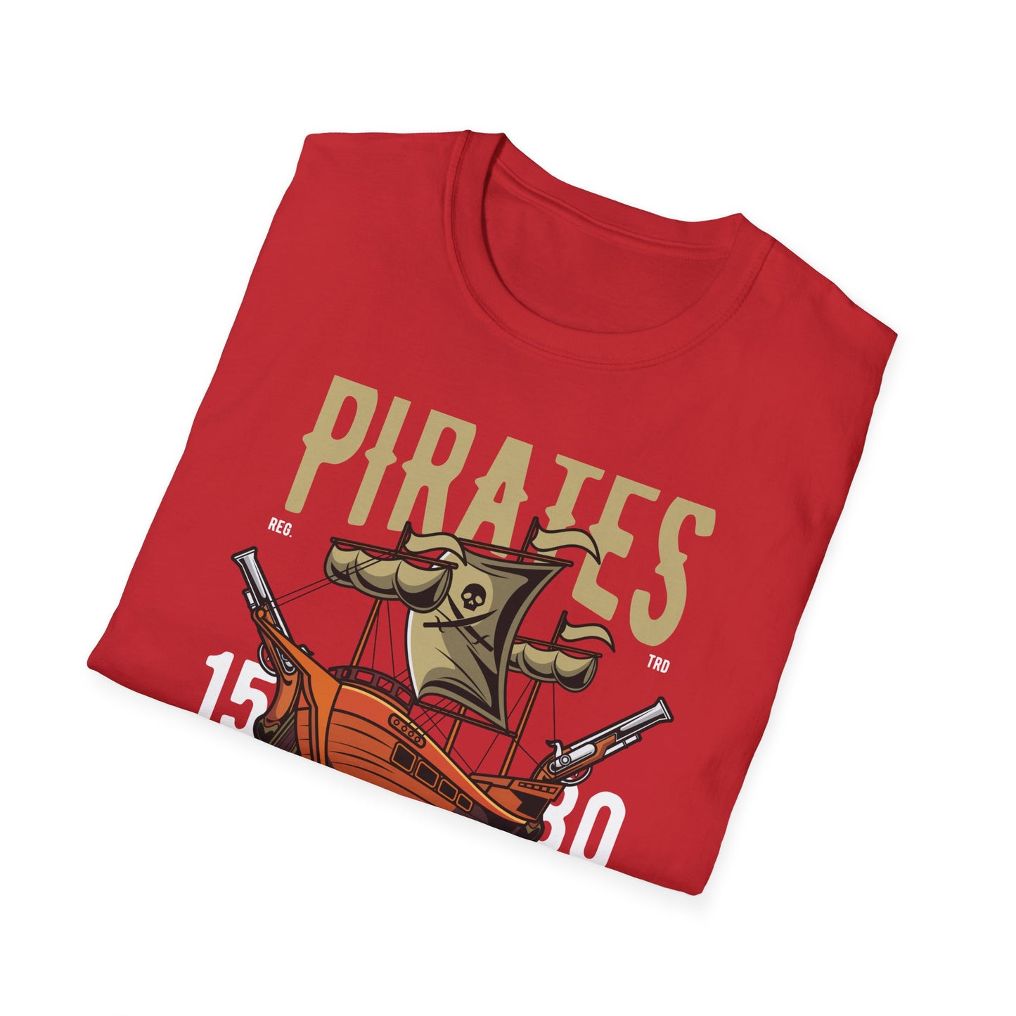 Bold Pirate Ship & Treasure T-Shirt | Work Like A Captain Play Like A Pirate Tee | Epic Adventure Lover Gift