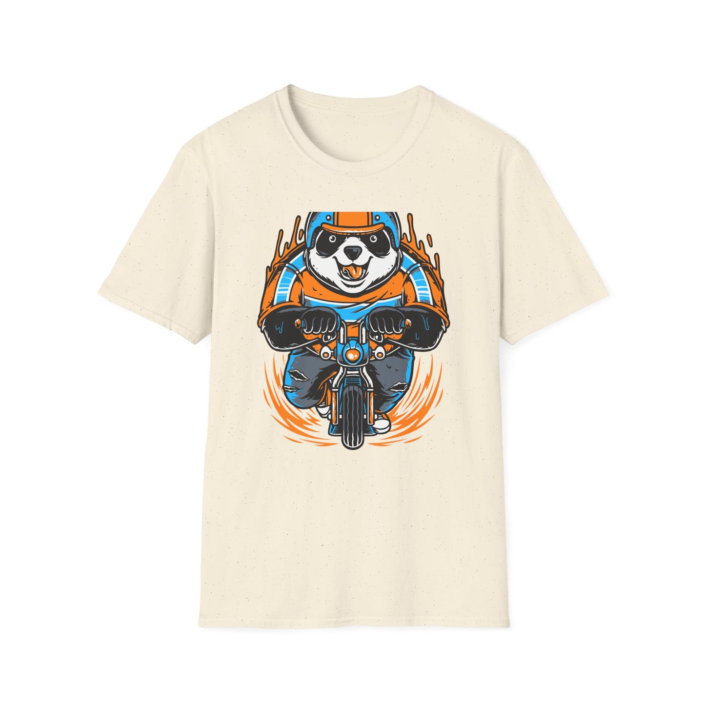 Epic Panda Biker T-Shirt! Cool Motorcycle Riding Animal Graphic Tee. Vibrant, Unique & Fun for Riders & Panda Lovers. Must-Have!