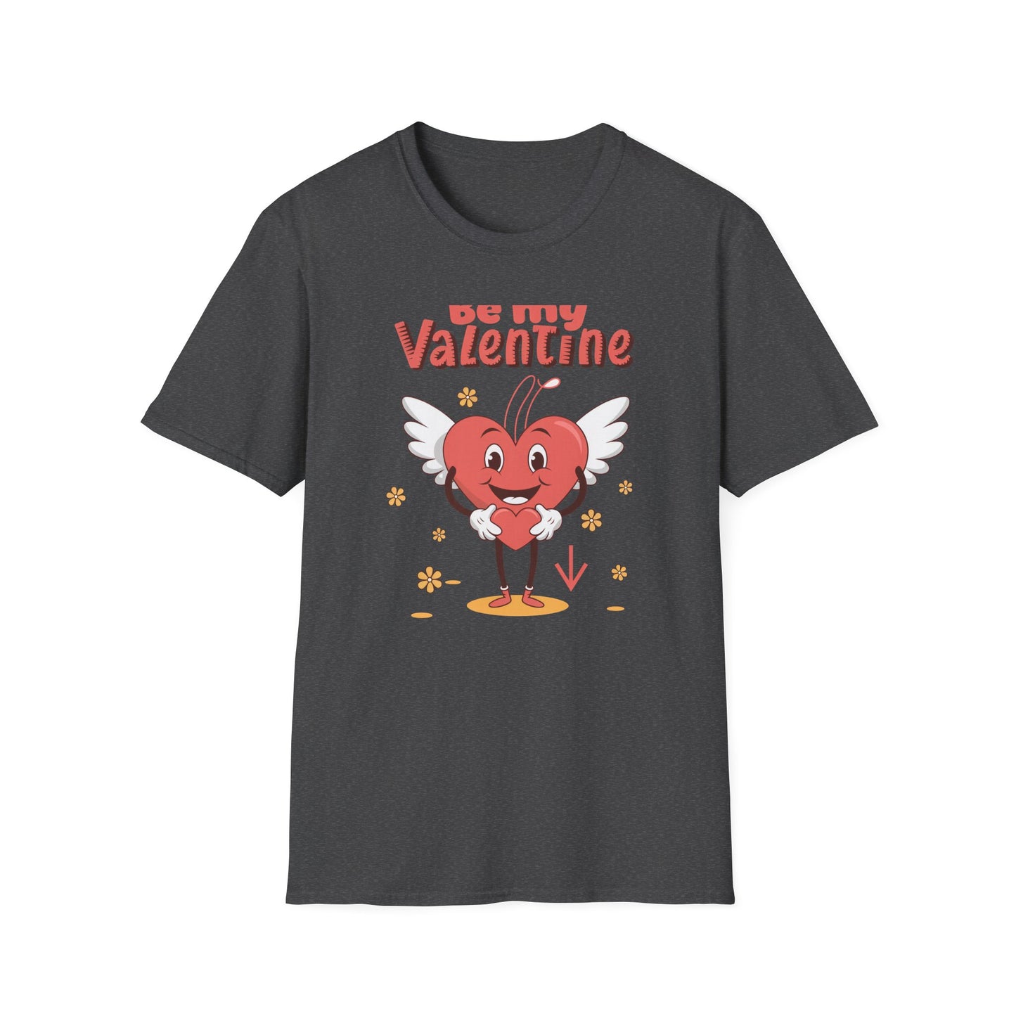 Irresistible "Be My Valentine" Heart Angel T-Shirt - Cute Romantic Gift for Sweethearts & Couples!