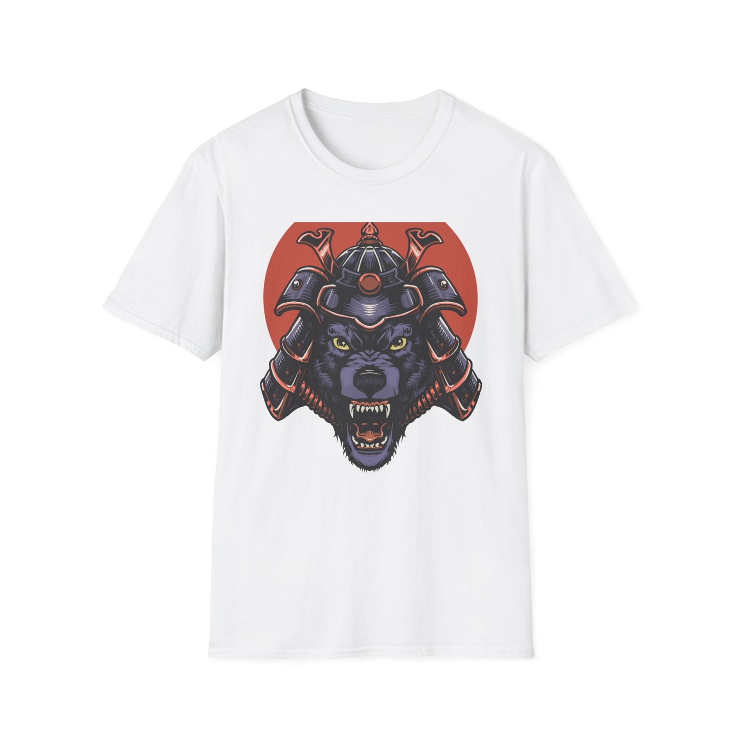 Epic Samurai Wolf Warrior T-Shirt - Japanese Kabuto & Fierce Spirit Tee | Bold Graphic Tee
