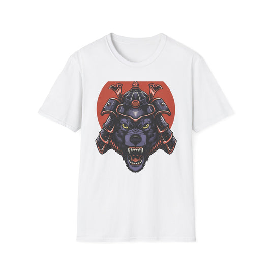 Epic Samurai Wolf Warrior T-Shirt - Japanese Kabuto & Fierce Spirit Tee | Bold Graphic Tee